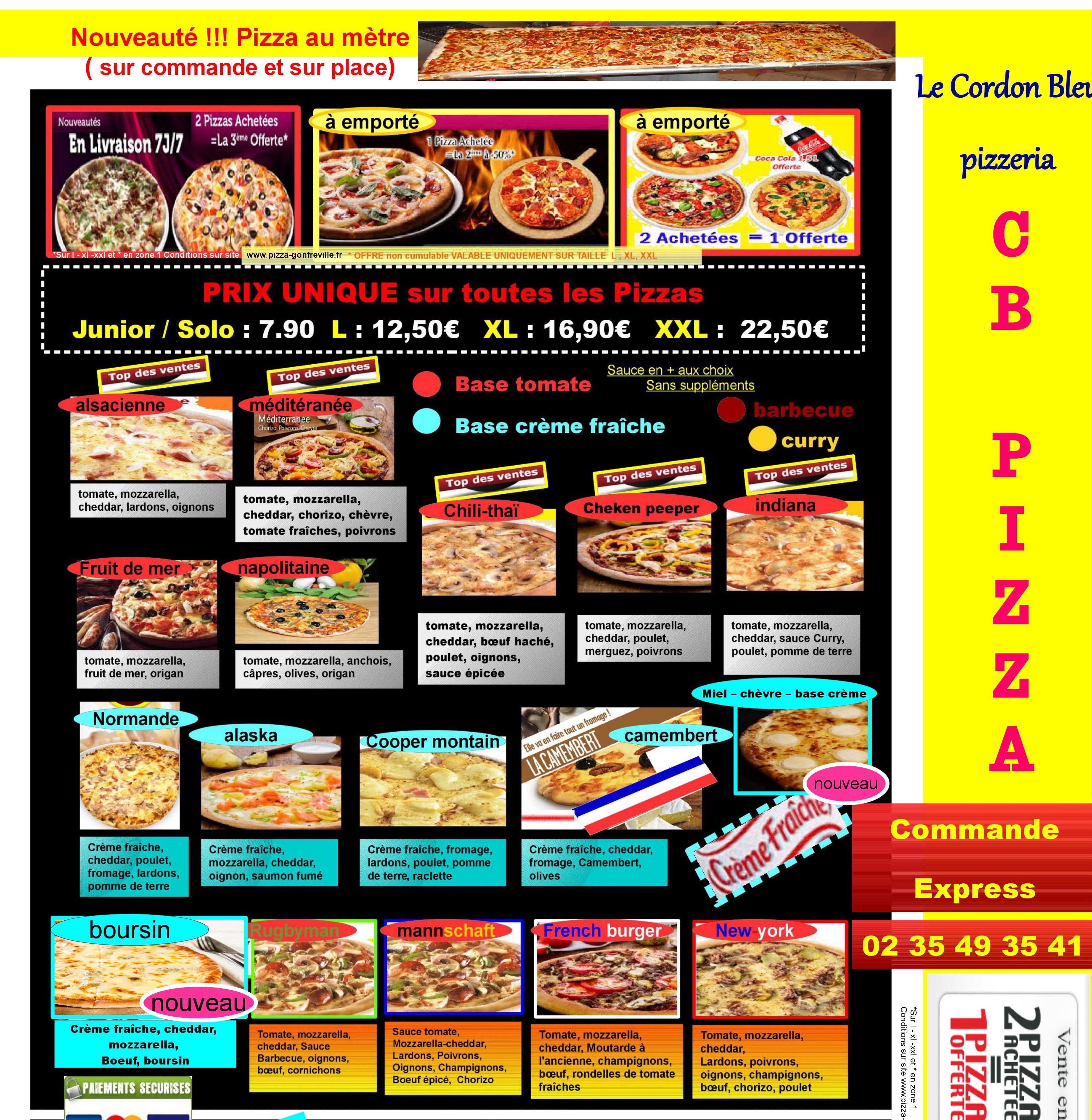Livraison pizza le havre, gonfreville, Zone industrielle, Harfleur